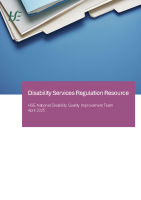 Disability Services Regulation Resource (DSRR) front page preview
              