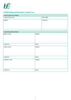 Additional Information Consent Form front page preview
              