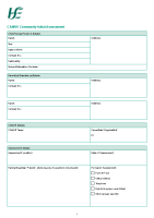 Community Initial Assessment front page preview
              