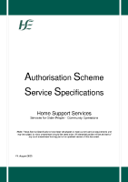 Authorisation Scheme – Service Specifications V1 front page preview
              