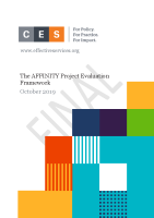 AFFINITY Project Evaluation Report front page preview
              