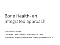 Bone Health an Integrated Approach - Dr Donncha O'Gradaigh front page preview
              