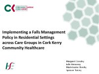 Implementing a Falls Management Policy in Residential Settings in CKCH - Margaret Crowley & Spencer Turvey front page preview
              