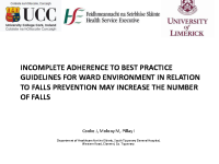 Incomplete Adherence to Best Practice Guidelines for Ward Enviroment - Isweri Pillay front page preview
              