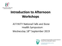 Introduction to Afternoon Workshops - AFFINITY Symposium 2019 front page preview
              