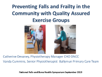 Preventing Falls & Frailty in the Community with Quality Assured Exercise Groups - Catherine Devaney and Vanda Cummins front page preview
              