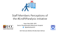 Staff Members Peceptions of the #EndPJParalysis Initiative - Peter Ward front page preview
              