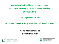 Update on Community Residential Workstream - Annemarie Bennett front page preview
              