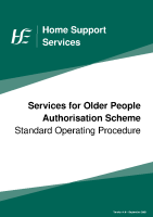 Home Support Authorisation Scheme - Standard Operating Procedure 2025 front page preview
              