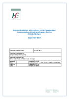 National Guidelines and Procedures for the Standardised Implementation of the Home Support Service (HSS Guidelines)  front page preview
              