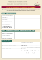 Declaration and Deed of Indemnity Form front page preview
              