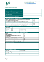 Safety-reporting-template front page preview
              