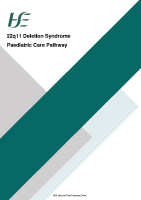 22q11 Deletion Syndrome Paediatric Care Pathway front page preview
              