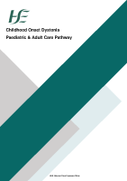 Childhood Onset Dystonia Paediatric and Adult Care Pathway front page preview
              