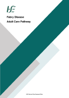Fabry Disease (FD) Adult Care Pathway front page preview
              