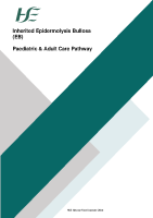 Inherited Epidermolysis Bullosa (EB) Paediatric and Adult Care Pathway front page preview
              