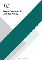 Retinitis Pigmentosa (RP) Adult Care Pathway front page preview
              