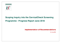 Scally Interim Report Implementation Plan 04 July 2018 front page preview
              