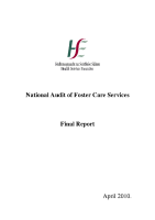 National Audit of Foster Care Services 2010 front page preview
              