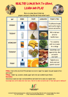 Healthy Lunch Box to Grow, Learn and Play Part 1 image link
