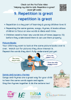 Early Talking Tips 9 Repetition is great image link