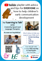 Early Talking Tips Printable Learning to Talk series checklist image link