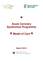 Acute Coronary Syndrome Programme Model of Care front page preview
              