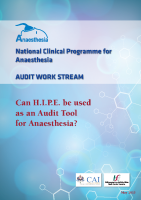 Anaesthesia: Audit Work Stream front page preview
              