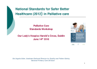 Angela Alder - 'Palliative Care Standards Workshop' front page preview
              