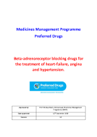 Beta Blockers for the treatment of heart failure, angina andhypertension front page preview
              