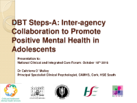DBT Steps-A: Inter-agency Collaboration to Promote Positive Mental Health in Adolescents image link