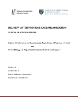 Delivery after Previous Caesarean Section image link