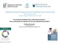 Dr Michael Connolly, Head of Education, All Ireland Institute of Hospice and Palliative Care front page preview
              