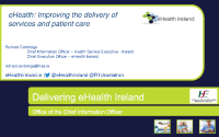 E-Health and Strategy: Mr Richard Corbridge front page preview
              