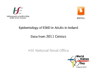 Epidemiology of ESKD in Adults in Ireland - Data from 2011 Census front page preview
              