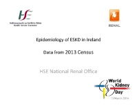 Epidemiology of ESKD in Ireland 2013 front page preview
              