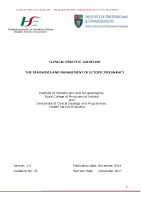 Ectopic Pregnancy Clinical Guidelines image link