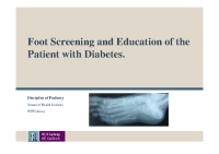 Foot Screening and Education of the Patient with Diabetes front page preview
              