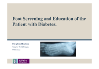 Foot Screening and Education of the Patient with Diabetes image link