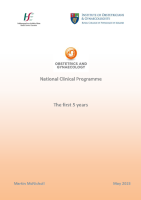 HSE national Clinical Programme for Obstetrics and Gynaecology front page preview
              