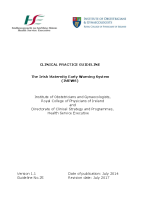 The Irish Maternity Early Warning System:Guidelines image link