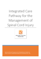 Integrated Care Pathway for Spinal Cord Injury front page preview
              
