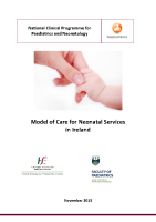 Model of Care for Neonatal Services in Ireland front page preview
              