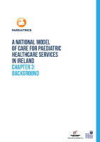 Chap 3: Model of Care for Paediatric Healthcare: Background front page preview
              
