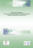 National Clinical Programme For the Assessment and Management of Patients Presenting to Emergency Departments following Self-Harm front page preview
              