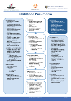 Paediatrics: Childhood Pneumonia image link