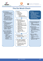 Paediatrics: The Six Week Check image link