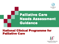 Palliative Care Needs Assessment Guidance  front page preview
              