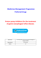 Preferred PPI for the treatment of GORD image link