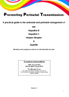 Preventing Perinatal Transmission front page preview
              